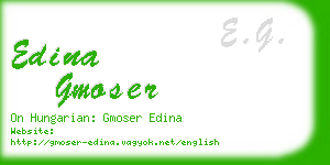 edina gmoser business card